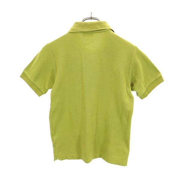 A BATHING APE アベイシングエイプ ベイビーマイロ 日本製 ベイビーマイロ 半袖 ポロシャツ XS 黄緑系 BABY MILO 鹿の子 レディース