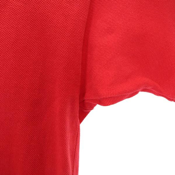 LACOSTE ラコステ 70s 糸巻タグ ヴィンテージ ワンポイント 半袖 ポロシャツ 赤 メンズ