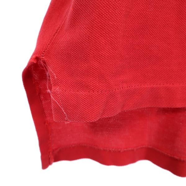 LACOSTE ラコステ 70s 糸巻タグ ヴィンテージ ワンポイント 半袖 ポロシャツ 赤 メンズ