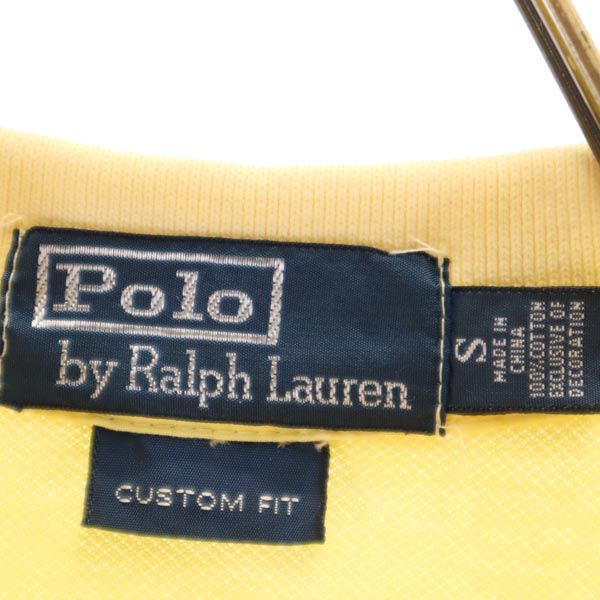 Polo by Ralph Lauren ポロバイラルフローレン 半袖 ポロシャツ S 黄系 鹿の子 メンズ