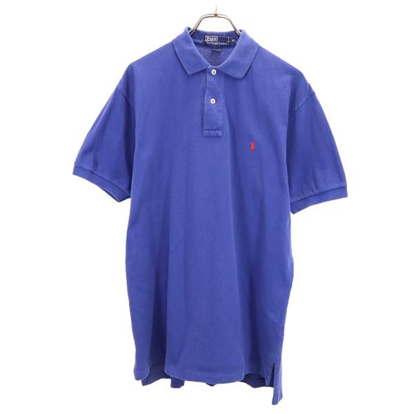 Polo by Ralph Lauren ポロバイラルフローレン 半袖 ポロシャツ M ブルー系 鹿の子 メンズ