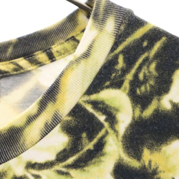 TOGA トーガ 日本製 総柄 半袖 Tシャツ 44 イエロー系 メンズ