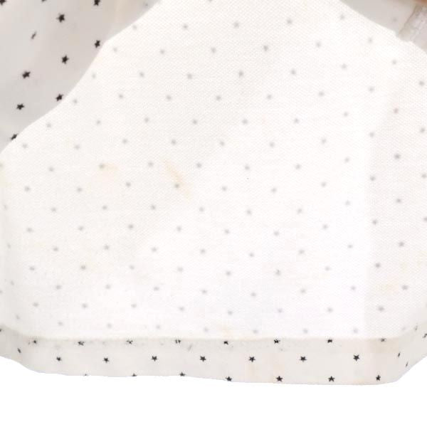 STUSSY ステューシー 星柄 半袖 ポロシャツ S ホワイト系 鹿の子 メンズ