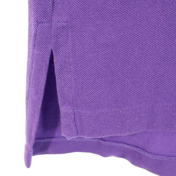 Polo by Ralph Lauren ポロバイラルフローレン 半袖 ポロシャツ S パープル CUSTOM FIT 鹿の子 メンズ