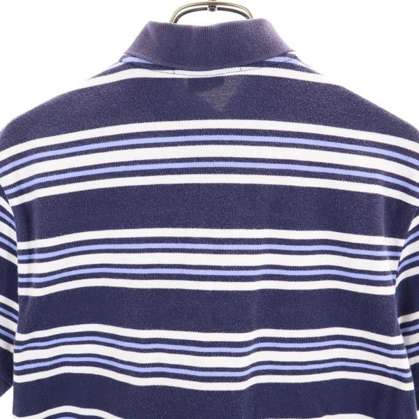 Polo by Ralph Lauren ポロバイラルフローレン ボーダー柄 半袖 ポロシャツ S ネイビー系 鹿の子 メンズ