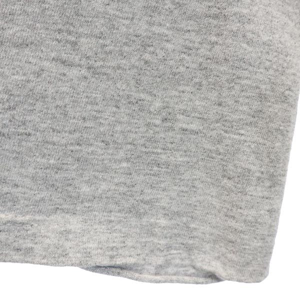 adidas アディダス 90s USA製 オールド ロゴプリント 半袖 Tシャツ L グレー系 メンズ