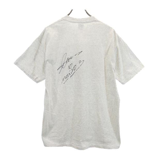 JERZEES ジャージーズ 90s USA製 横浜マリノス プリント 半袖 Tシャツ L グレー系 メンズ