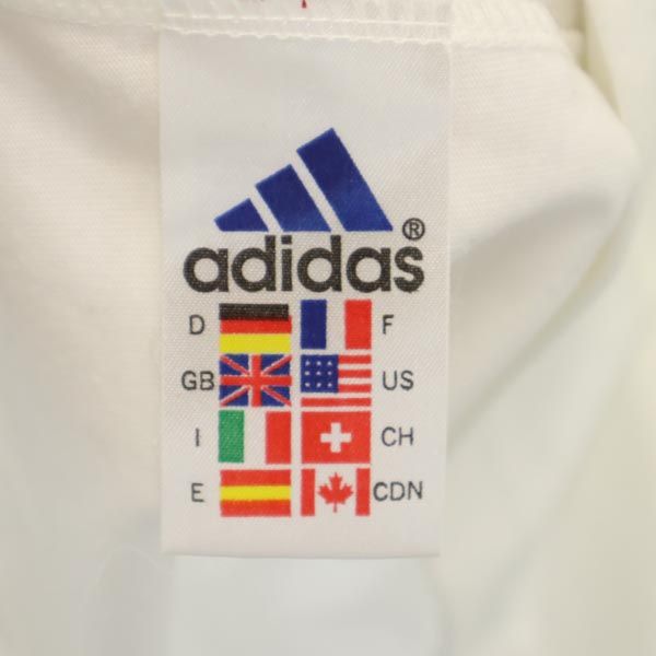 adidas アディダス ロゴプリント 半袖 Tシャツ L ホワイト系 メンズ