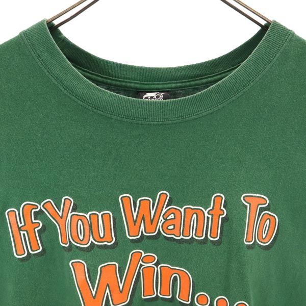 STARTER スターター プリント 半袖 Tシャツ XL グリーン系 メンズ