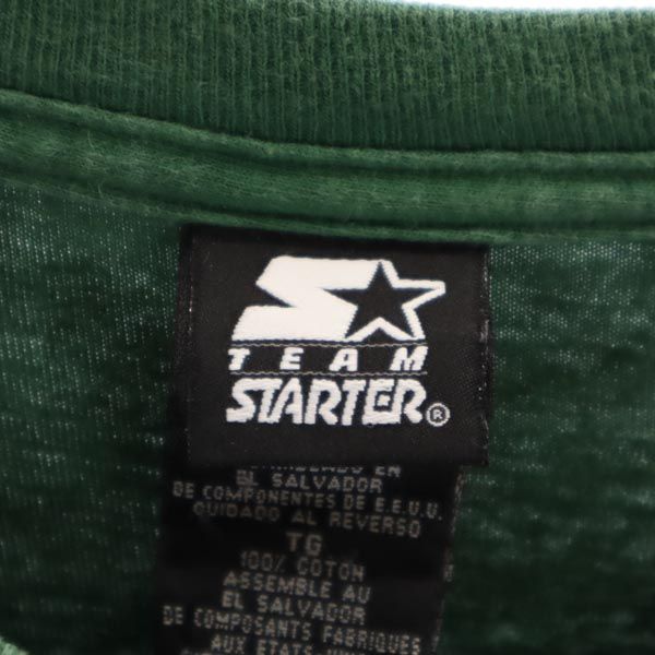 STARTER スターター プリント 半袖 Tシャツ XL グリーン系 メンズ