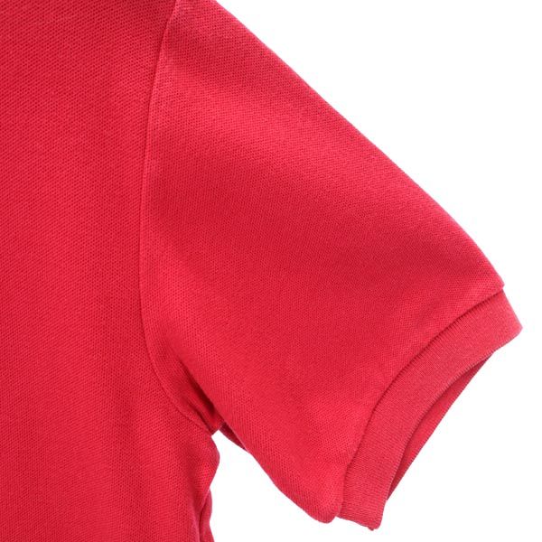 mikihouse ミキハウス 日本製 半袖 ポロシャツ M 赤系 鹿の子 メンズ