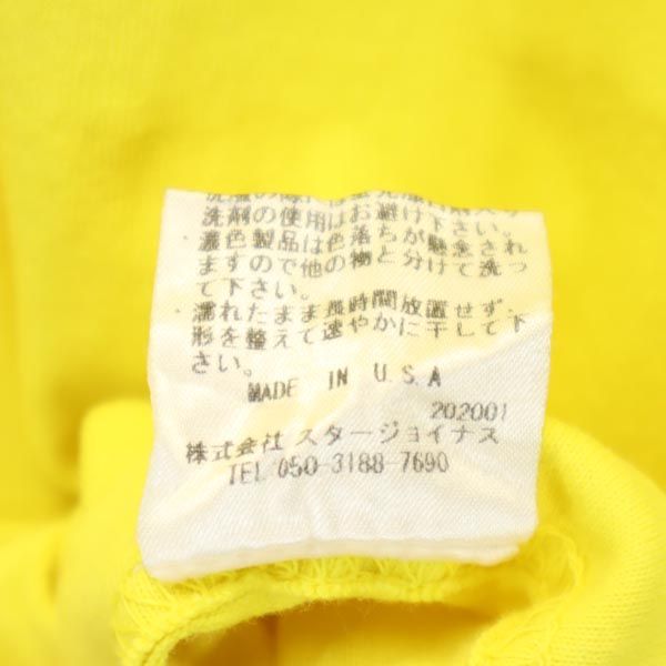 UNDEFEATED アンディフィーテッド ロゴプリント 半袖 Tシャツ S イエロー メンズ