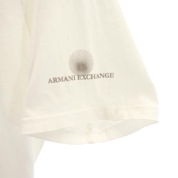 ARMANI EXCHANGE アルマーニエクスチェンジ ロゴプリント 半袖 Tシャツ S ホワイト系 メンズ