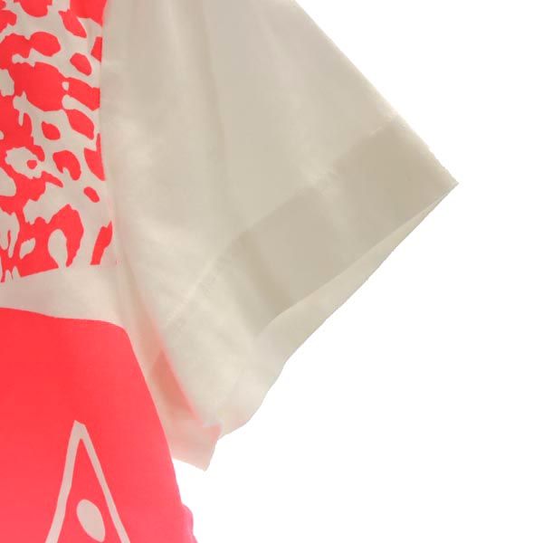 adidas アディダス ロゴプリント 半袖 Tシャツ M ホワイト系 レディース