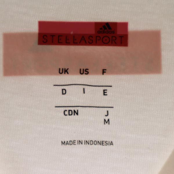 adidas アディダス ロゴプリント 半袖 Tシャツ M ホワイト系 レディース