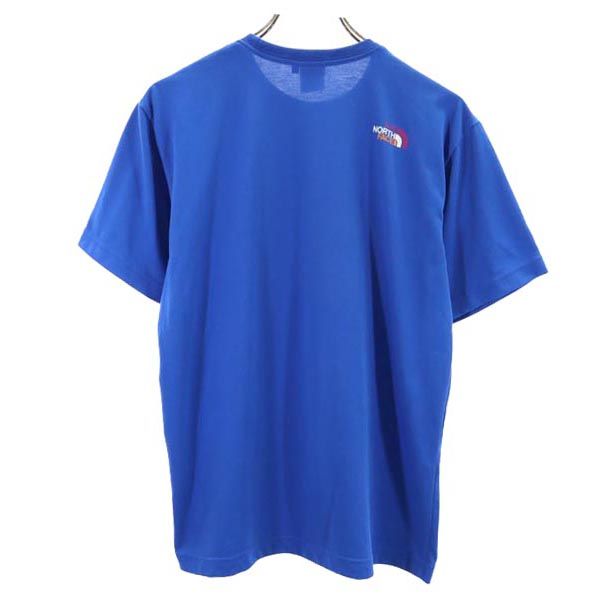 THE NORTH FACE ノースフェイス NT31352 ロゴプリント 半袖 Tシャツ M ブルー系 アウトドア メンズ