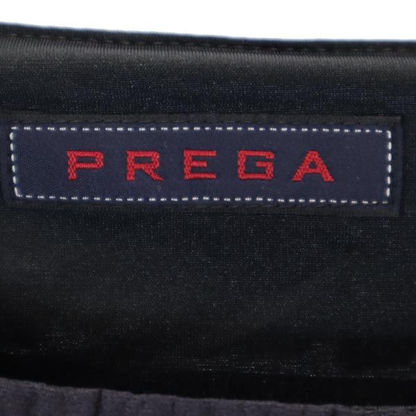 未使用 PREGA プレガ 日本製 ノースリーブ 段々フリル カットソー 38 ネイビー系 レディース