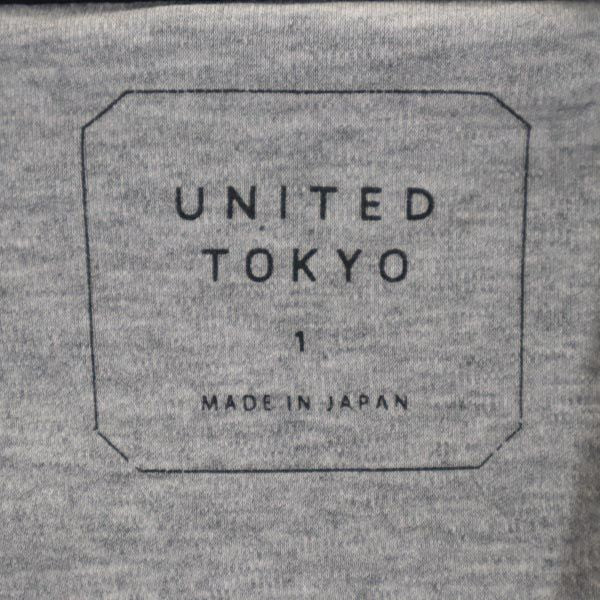 UNITED TOKYO ユナイテッドトウキョウ 日本製 半袖 Tシャツ 1 グレー系 メンズ
