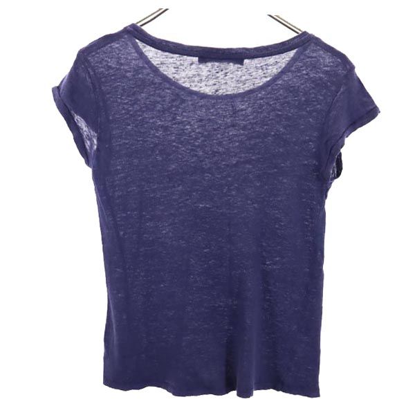 ACNE STUDIOS アクネストゥディオズ リネン 半袖 Tシャツ XS ネイビー系 レディース