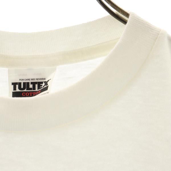 TULTEX タルテックス USA製 プリント 半袖 Tシャツ M(10-12) ホワイト系 キッズ