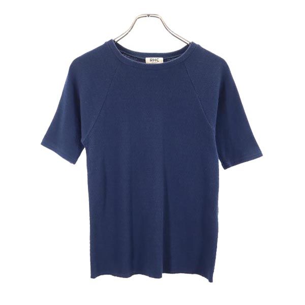 RHC Ron Herman アールエイチシー ロンハーマン 日本製 半袖 Tシャツ S ネイビー ストレッチ レディース