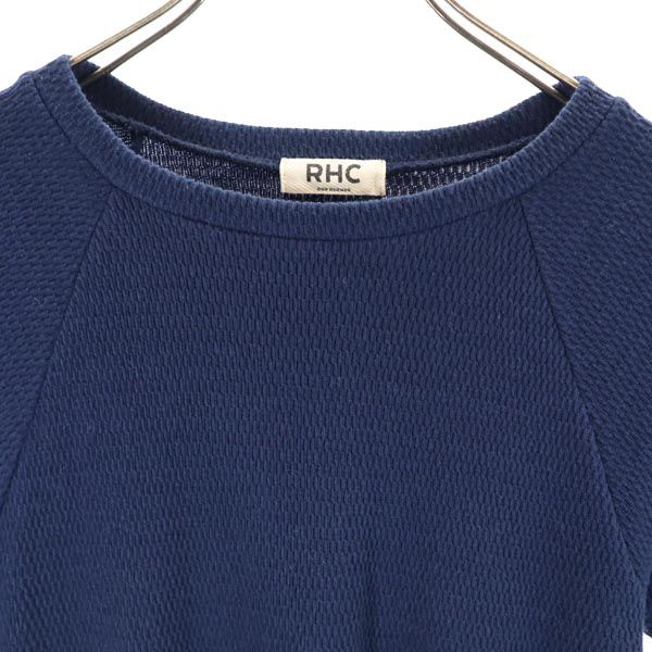 RHC Ron Herman アールエイチシー ロンハーマン 日本製 半袖 Tシャツ S ネイビー ストレッチ レディース