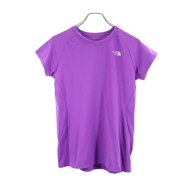 THE NORTH FACE ノースフェイス ロゴプリント 半袖 Tシャツ M 紫 レディース