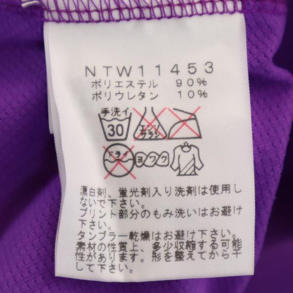 THE NORTH FACE ノースフェイス ロゴプリント 半袖 Tシャツ M 紫 レディース