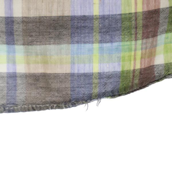 Eddie Bauer エディーバウアー 80s 黒タグ ヴィンテージ チェック柄 半袖 オープンカラーシャツ S レディース