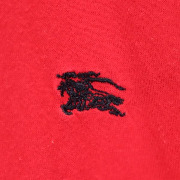 BURBERRY BLUE LABEL バーバリーブルーレーベル 三陽商会 ロゴ刺繍 5分袖 ワンピース 38 赤×紺 レディース