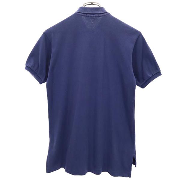 Polo by Ralph Lauren ポロバイラルフローレン 80s 緑タグ ボーイズ ロゴ刺繍 半袖 ポロシャツ L ネイビー系 レディース