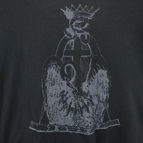 marka マーカ 日本製 プリント 半袖 Vネック Tシャツ 2 ブラック系 メンズ