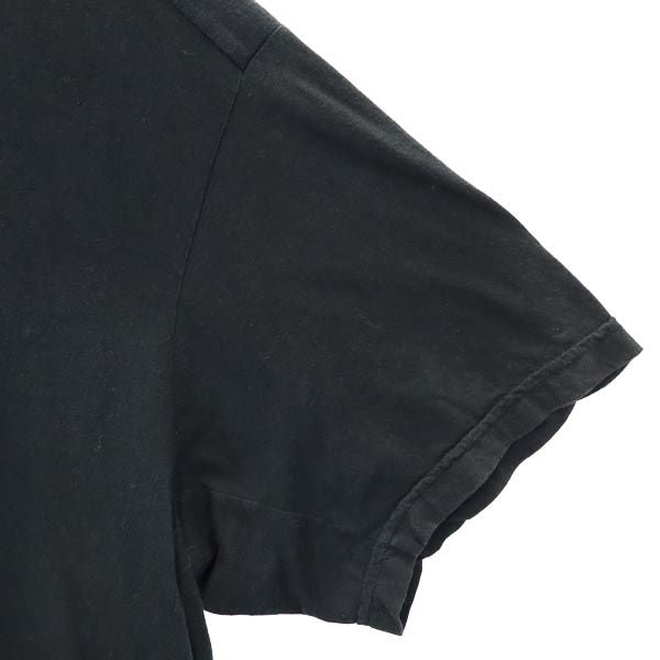 marka マーカ 日本製 プリント 半袖 Vネック Tシャツ 2 ブラック系 メンズ