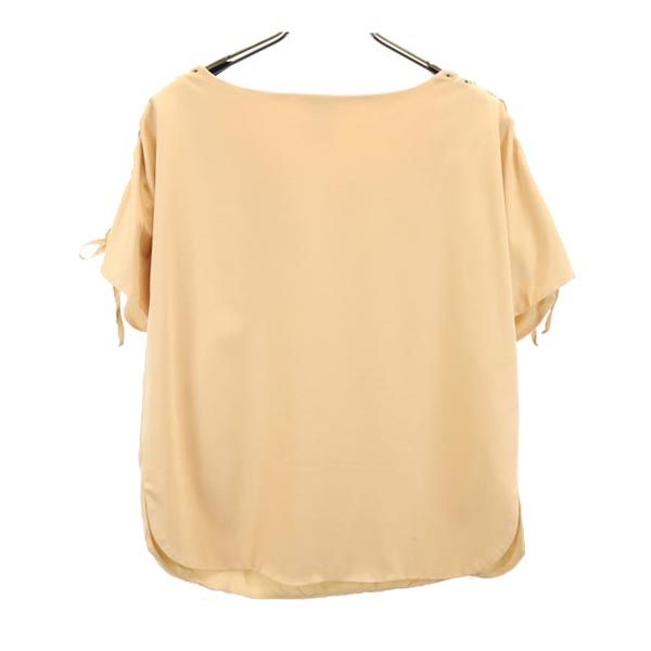 Chloe クロエ 半袖 袖編み上げ カットソー XS ベージュ系 レディース