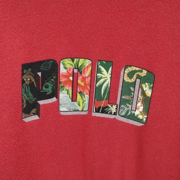 Polo by Ralph Lauren ポロバイラルフローレン ロゴプリント 半袖 Tシャツ S 赤系 メンズ