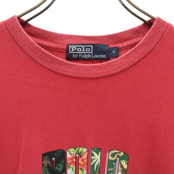 Polo by Ralph Lauren ポロバイラルフローレン ロゴプリント 半袖 Tシャツ S 赤系 メンズ