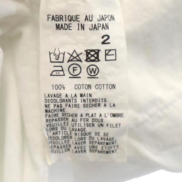 Y's BANG ON! ワイズ バングオン 日本製 ロゴ プリント 半袖 Tシャツ 2 白 ヨウジヤマモト メンズ