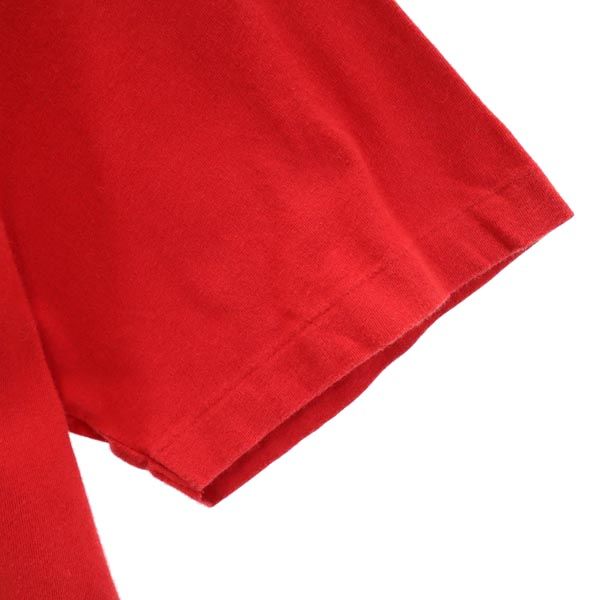 POLO RALPH LAUREN ポロラルフローレン ロゴ刺繍 半袖 Tシャツ L(14-16) レッド×ホワイト キッズ