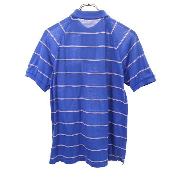 benton botti ボーダー柄 半袖 ポロシャツ M ブルー系 メンズ