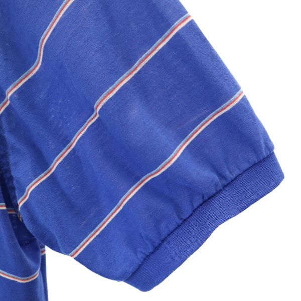 benton botti ボーダー柄 半袖 ポロシャツ M ブルー系 メンズ