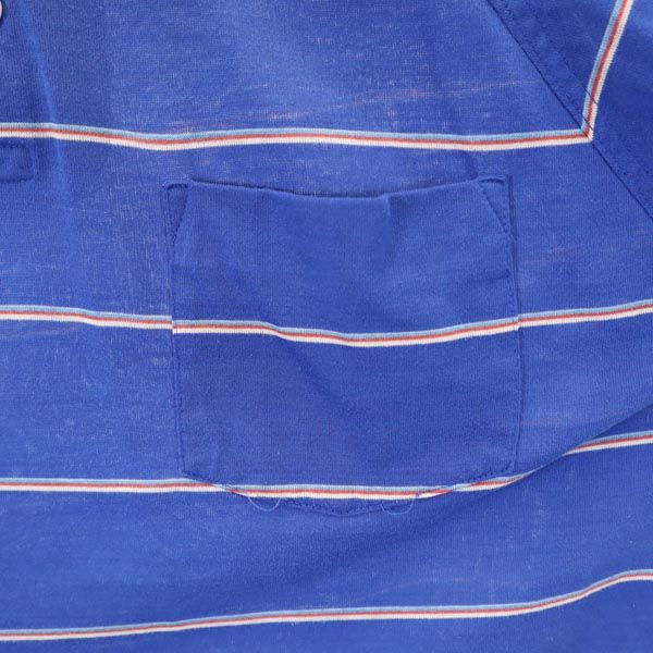 benton botti ボーダー柄 半袖 ポロシャツ M ブルー系 メンズ