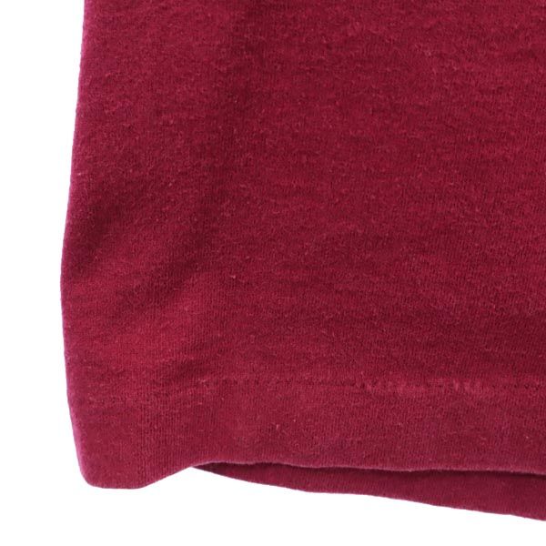 FRUIT OF THE LOOM フルーツオブザルーム 90s オールド ロゴプリント 半袖 Tシャツ L ボルドー メンズ
