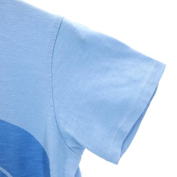 THE NORTH FACE ザノースフェイス NTW11671 ロゴ プリント 半袖 Tシャツ M 青 ショートスリーブ ランニング アウトドア レディース