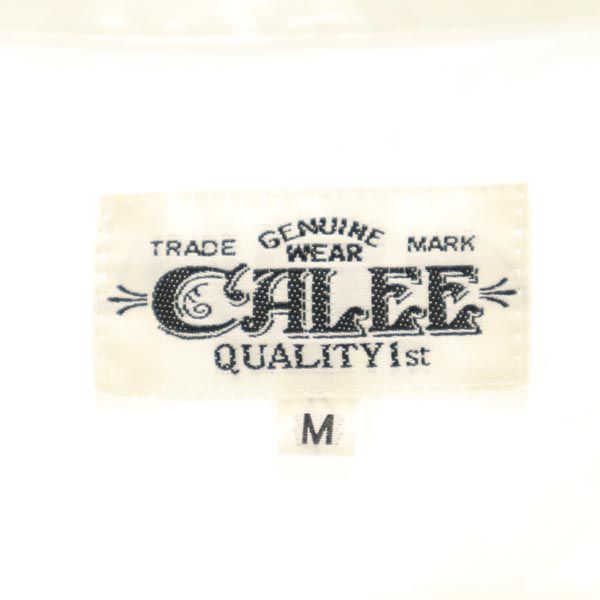 CALEE キャリー 半袖 オープンカラーシャツ M 白 メンズ