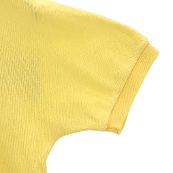 mikihouse ミキハウス 日本製 バックロゴ刺繍 半袖 ポロシャツ LM イエロー系 レディース