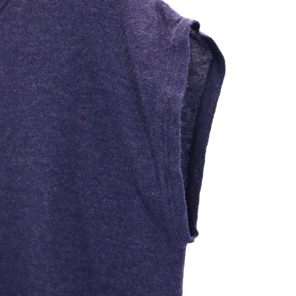 patagonia パタゴニア コットンブレンド 半袖 ニット S 紺 フレンチスリーブ セーター アウトドア レディース