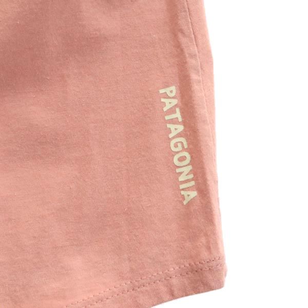 patagonia パタゴニア プリント 半袖 Tシャツ M ピンク系 アウトドア レディース
