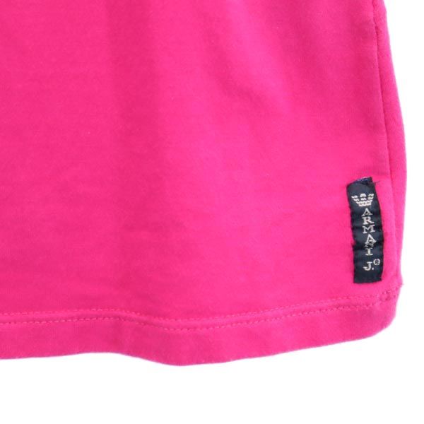 ARMANI JEANS アルマーニジーンズ イタリア製 ロゴプリント 半袖 Tシャツ 36 ピンク レディース