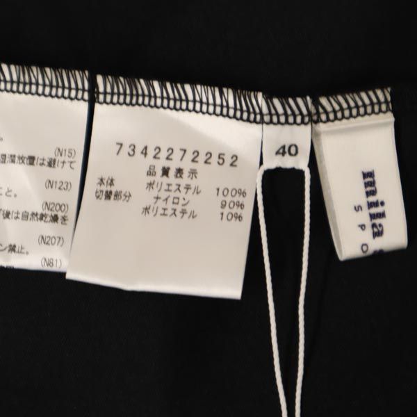 未使用 mila schon ミラショーン 日本製 半袖 カットソー 40 黒 レディース