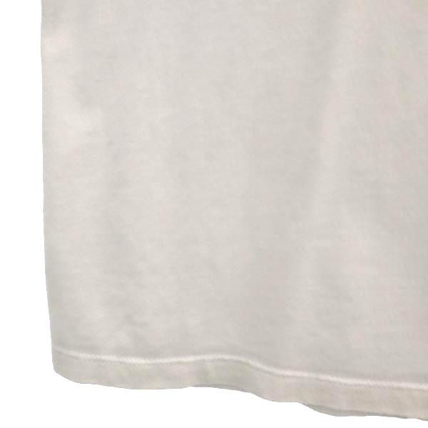 MAISON KITSUNE メゾンキツネ ロゴ刺繍 半袖 Tシャツ M ホワイト系 胸ポケット メンズ